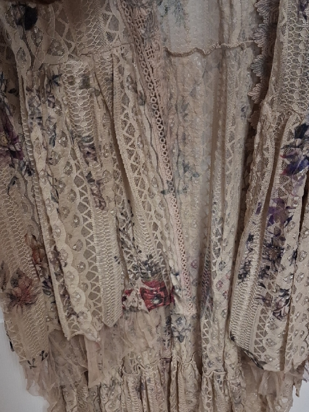 Origami Lace Floral Duster - Picture 9 of 13
